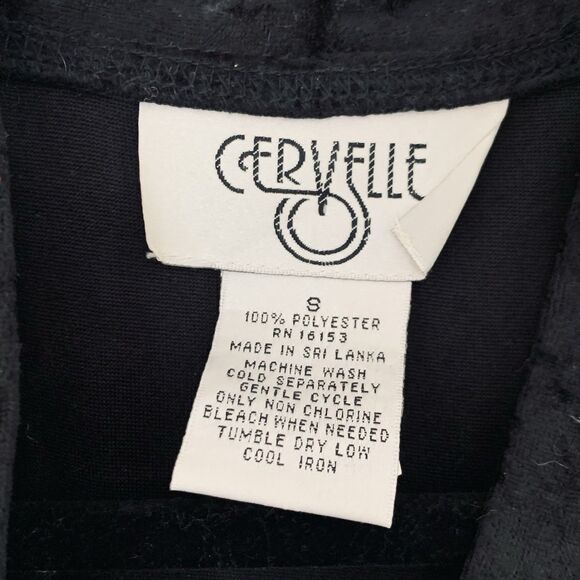 Vintage Velvet Jacket Cardigan Black Size 8 Jewel Button Whimsigoth Glam Holiday - Picture 5 of 8